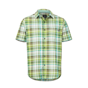 Pánská košile Marmot Syrocco SS Velikost: L / Barva: zelená/světle zelená