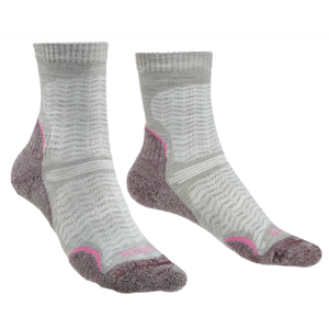 Dámské ponožky Bridgedale Hike UL T2 MP Crew Women's Velikost ponožek: 38-40 / Barva: bílá