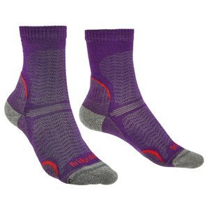 Dámské ponožky Bridgedale Hike UL T2 MP Crew Women's Velikost ponožek: 35-37 / Barva: fialová