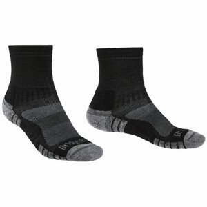 Ponožky Bridgedale Hike LW MP 3/4 Crew Velikost ponožek: 40-43 / Barva: Černá/Stříbrná