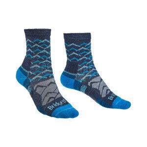 Dámské ponožky Bridgedale Hike LW MP 3/4 Crew Women's Velikost ponožek: 41-43 / Barva: tmavě modrá
