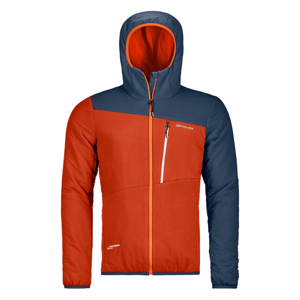 Pánská bunda Ortovox Swisswool Zebru Jacket M Velikost: XL / Barva: oranžová/modrá