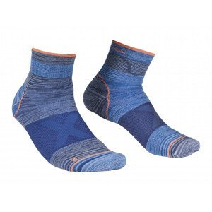 Pánské ponožky Ortovox Alpinist Quarter Socks M Velikost ponožek: 39-41 / Barva: šedá/modrá