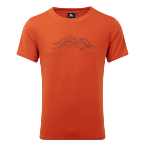 Pánské triko Mountain Equipment Groundup Mountain Tee Velikost: S / Barva: oranžová