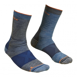 Ponožky Ortovox Alpinist Mid Socks Velikost ponožek: 39-41 / Barva: šedá/modrá