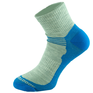 Ponožky Zulu Merino Men lite Velikost ponožek: 43-47 / Barva: šedá/modrá