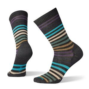Ponožky Smartwool M Spruce Street Crew Velikost ponožek: 42-45 / Barva: černá/šedá