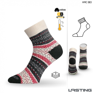 Dámské funkční ponožky Lasting HMC Velikost ponožek: 38-41 (M) / Barva: červená