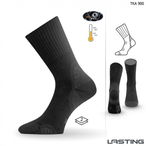 Ponožky Lasting TKA Velikost ponožek: 34-36 (S) / Barva: černá