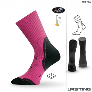 Ponožky Lasting TKA Velikost ponožek: 42-45 (L) / Barva: růžová