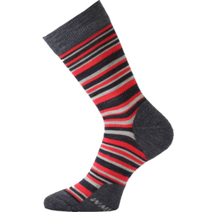 Ponožky Lasting WPL Velikost ponožek: 42-45 (L) / Barva: šedá/červená