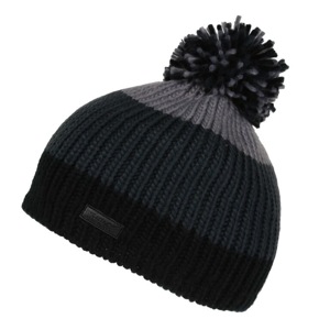 Dětská zimní čepice Regatta Davin Hat II Dětská velikost: 4-6 let / Barva: černá/šedá
