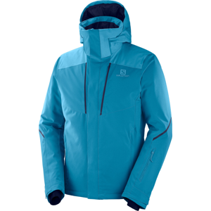 Pánská bunda Salomon Stormseason Jkt Velikost: XL / Barva: světle modrá