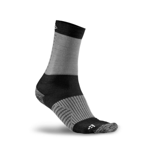 Ponožky Craft XC Training Velikost ponožek: 40-42 / Barva: šedá/černá