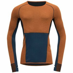 Pánské funkční triko Devold Tuvegga Sport Air Shirt Velikost: L / Barva: oranžová/modrá