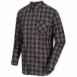 Pánská košile Regatta Lazare Velikost: M / Barva: šedá/černá