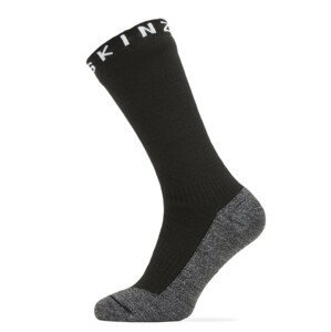 Nepromokavé ponožky SealSkinz WP Warm Weather Soft Touch Mid Velikost ponožek: 39-42 / Barva: černá/šedá