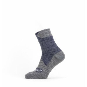 Nepromokavé ponožky SealSkinz WP All Weather Ankle Velikost ponožek: 43-46 / Barva: modrá/šedá
