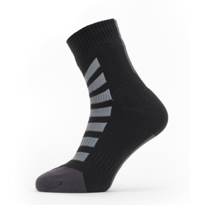 Nepromokavé ponožky Sealskinz WP All Weather Ankle Hydrostop Velikost ponožek: 39-42 / Barva: černá/šedá