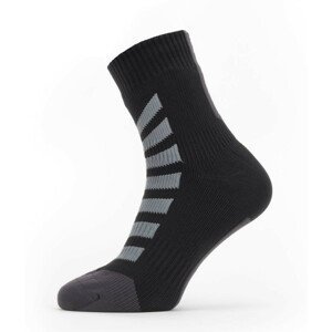 Nepromokavé ponožky Sealskinz WP All Weather Ankle Hydrostop Velikost ponožek: 47-49 / Barva: černá/šedá