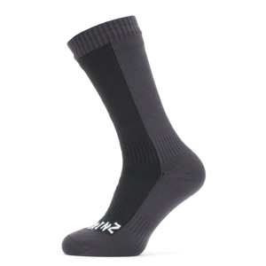 Nepromokavé ponožky SealSkinz Waterproof Cold Weather Mid Velikost ponožek: 47-49 / Barva: černá/šedá