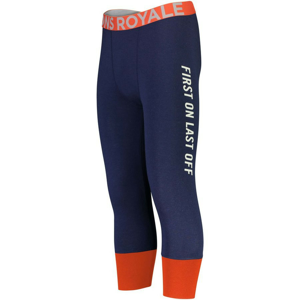 Pánské funkční kalhoty Mons Royale Shaun-off 3/4 Legging Velikost: L / Barva: modrá/oranžová