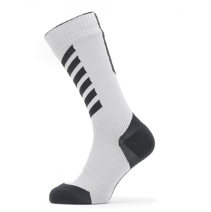 Nepromokavé ponožky Sealskinz WP Cold Weather Mid Hydrostop Velikost ponožek: 39-42 / Barva: černá/žlutá