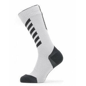Nepromokavé ponožky Sealskinz WP Cold Weather Mid Hydrostop Velikost ponožek: 47-49 / Barva: černá/žlutá