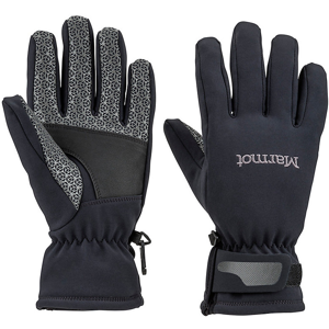 Dámské rukavice Marmot Glide Softshell Glove Velikost rukavic: S / Barva: černá