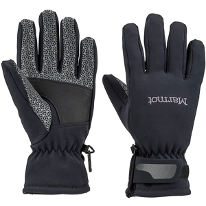 Dámské rukavice Marmot Glide Softshell Glove Velikost rukavic: L / Barva: černá