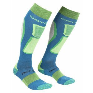 Pánské ponožky Ortovox Ski Rock'n'wool Socks Velikost ponožek: 45-47 / Barva: modrá/zelená