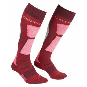 Dámské ponožky Ortovox W's Ski Rock'n'Wool Socks Velikost ponožek: 39-41 / Barva: červená/růžová