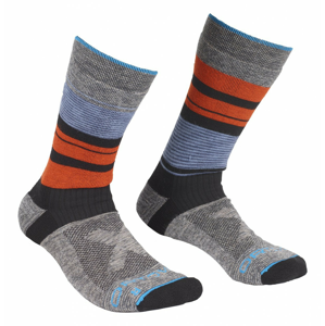 Ponožky Ortovox All Mountain Mid Socks Warm M Velikost ponožek: 39-41 / Barva: šedá/modrá