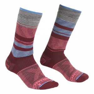 Ponožky Ortovox All Mountain Mid Socks Warm W Velikost ponožek: 35-38 / Barva: vínová