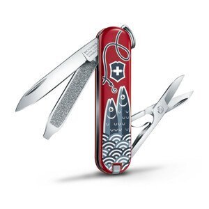 Kapesní nůž Victorinox Classic LE Sardine Can Barva: červená/šedá