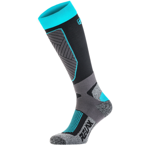 Lyžařské ponožky Relax Compress Velikost ponožek: 39-42 / Barva: černá/tyrkysová