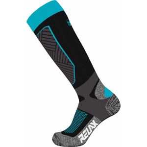 Lyžařské ponožky Relax Compress Velikost ponožek: 43-46 / Barva: černá/tyrkysová