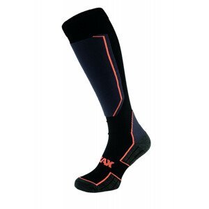 Lyžařské ponožky Relax Carve Velikost ponožek: 39-42 / Barva: černá/oranžová