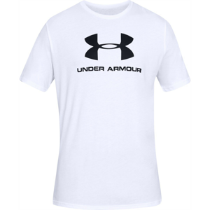 Pánské triko Under Armour Sportstyle Logo SS Velikost: L / Barva: bílá