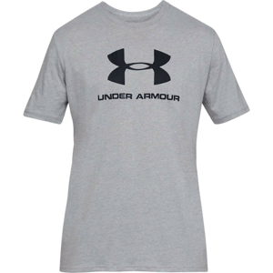 Pánské triko Under Armour Sportstyle Logo SS Velikost: M / Barva: šedá/černá