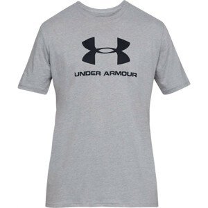 Pánské triko Under Armour Sportstyle Logo SS Velikost: XL / Barva: šedá/černá