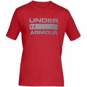 Pánské triko Under Armour Team Issue Wordmark SS Velikost: S / Barva: červená