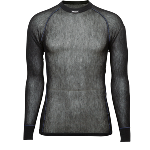 Pánské funkční triko Brynje of Norway Wool Thermo light Shirt Velikost: XXL / Barva: černá
