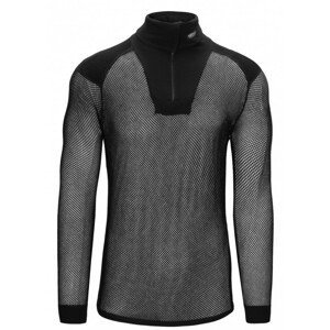 Rolák Brynje of Norway Super Thermo Zip polo Shirt Velikost: L / Barva: černá