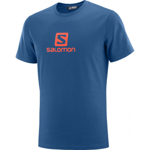Pánské triko Salomon Coton Logo Ss Tee M Velikost: M / Barva: modrá