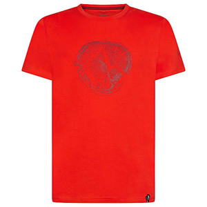 Pánské triko La Sportiva Cross Section T-Shirt M Velikost: M / Barva: červená