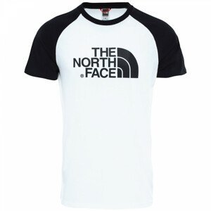 Pánské triko The North Face M S/S Raglan Easy Tee Velikost: XL / Barva: bílá/černá