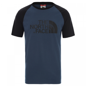 Pánské triko The North Face M S/S Raglan Easy Tee Velikost: M / Barva: modrá/černá
