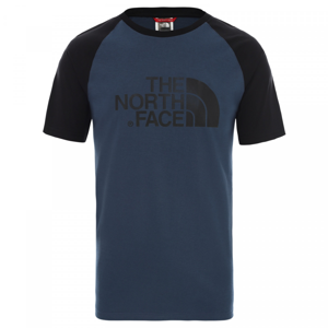 Pánské triko The North Face M S/S Raglan Easy Tee Velikost: L / Barva: modrá/černá