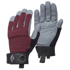 Ferratové rukavice Black Diamond Women'S Crag Gloves Velikost rukavic: M / Barva: červená